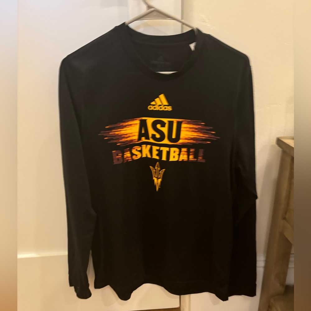 Arizona State Basketball Long Sleeve Shirt adidas Men’s Medium